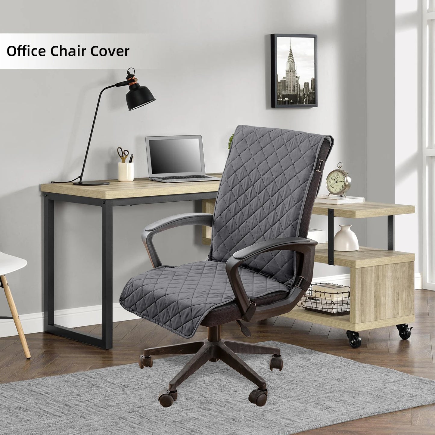 1pc Waterproof,Oil-Proof And Dust-Proof Chair Covers For Office Chairs,All-Season Universal Diamond-Grid Chair Cushions