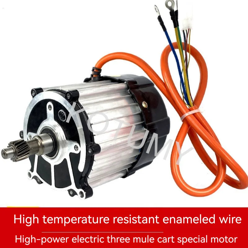KOTUMY 48V 60V 72V 1500W 1800W Brushless Motor Without Gearbox Electric Car High Power Water Battery Electric Tricycle Motor