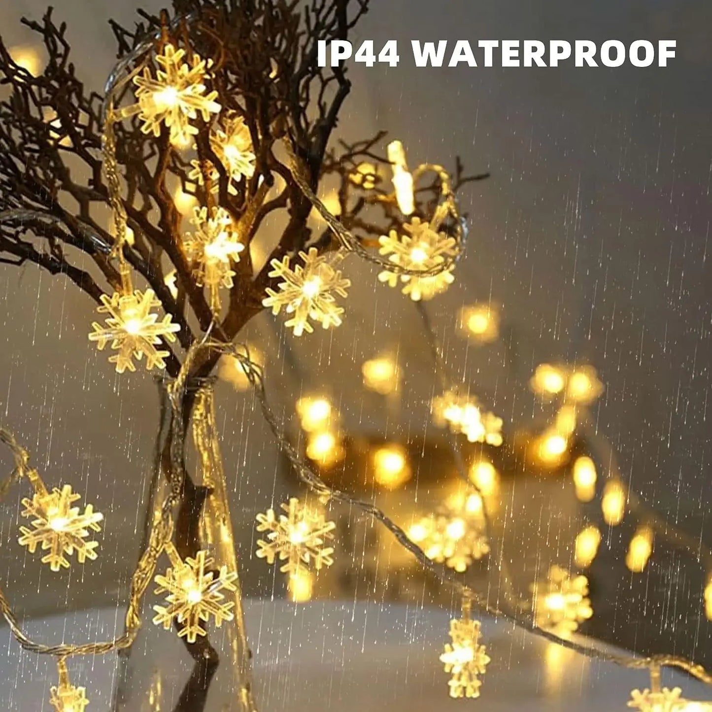 Snowflake LED String Lights LED Fairy Lights Battery Powered Fairy Light Wedding Party Garland Room Decorations Noel Navidad