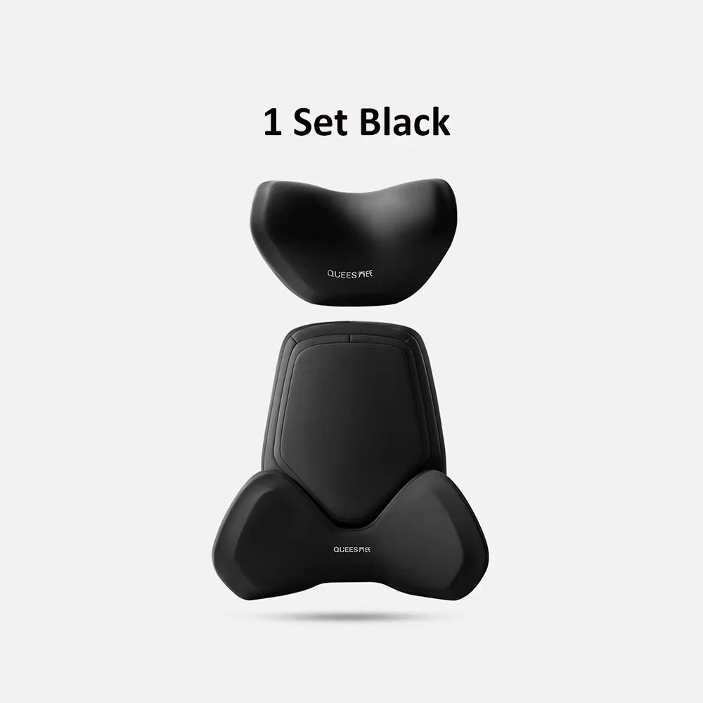 Car Headrest Pillow Auto Neck Cushion Car Back Lumbar Waist Pillow Slow Rebound Guard Head Support for Universal Car Supplies