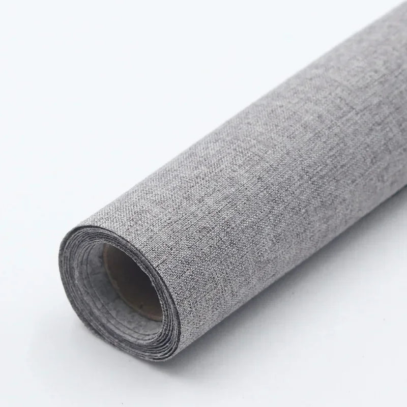 Self Adhesive Linen Fabric Adhesive Durable Linen Cloth for Sofa Furniture Car Seats Office Chairs Boxes Handicraft Handmade DIY