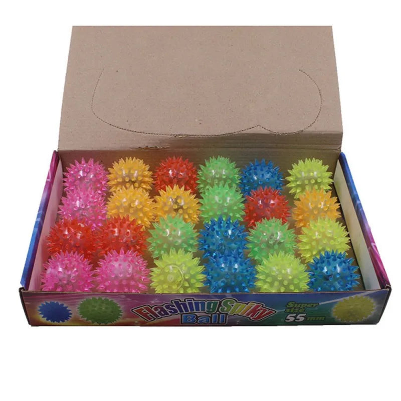 1 Pc Pets Luminous Chew Toy , Bite-Resistant, Vocal, Elastic, Bouncy, Squeaky Balls for Cats Dogs