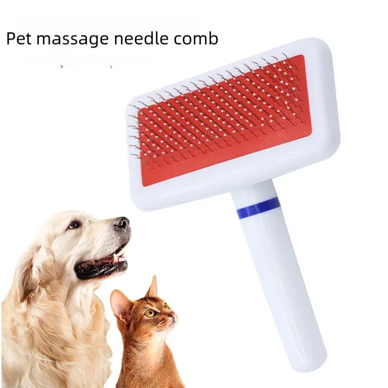 Pet Slicker Brush for Dogs Cats Massage Brush Deshedding Comb Grooming Brush for Poodle Maltese Puppy Kitten Guinea Pig Rabbit
