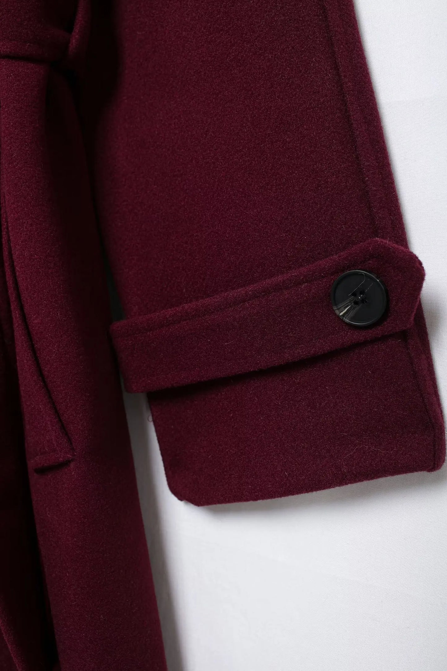 HH Winter Elegant Women Turn-Down Collar Long Coat Solid Long Sleeves Pocket Belt Double-Breasted Female Slim Windbreaker Coats