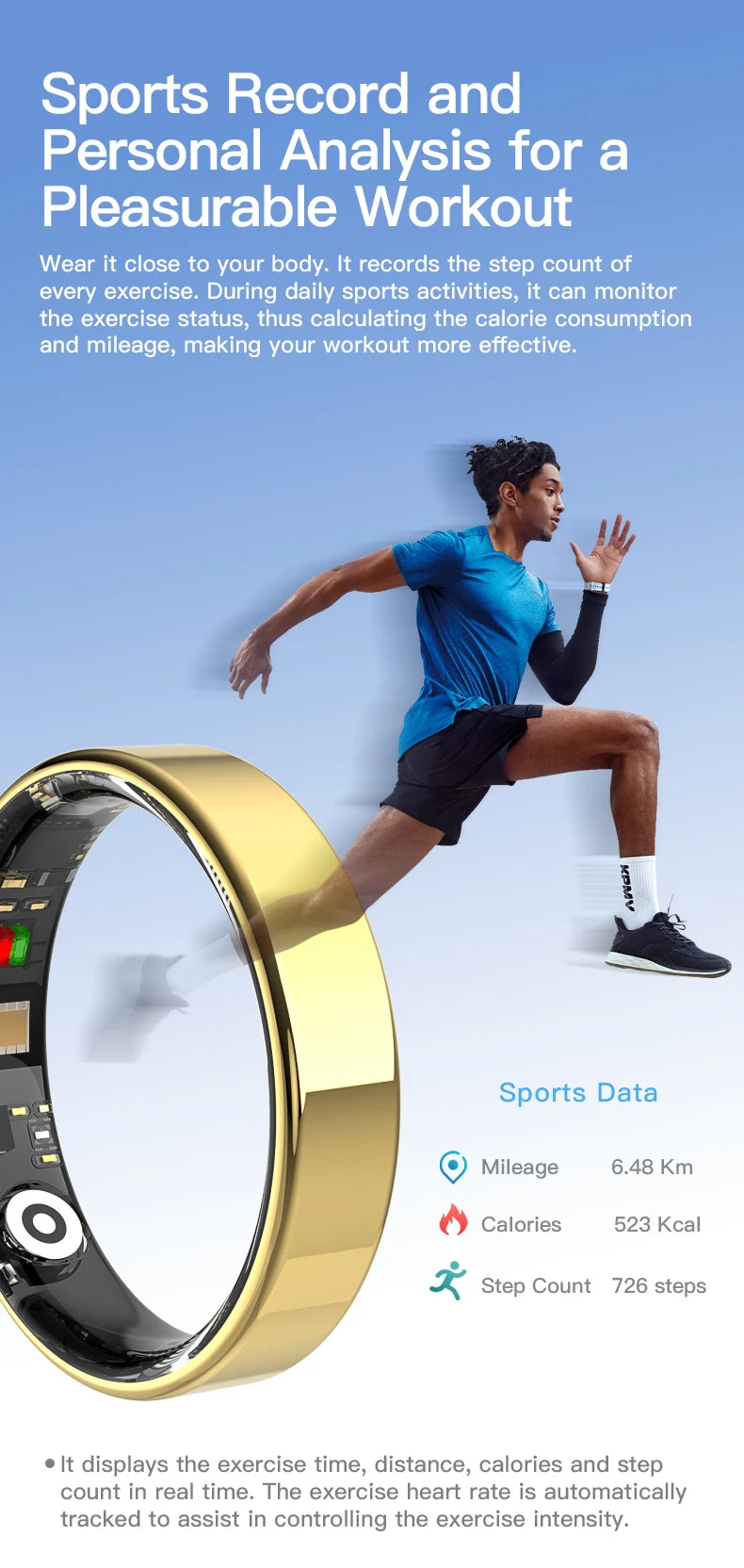 2025 New Health Smart Ring For Android IOS BT Call Heart Rate Blood Pressure Monitor 5ATM Waterproof Men Women For Xiaomi Gift