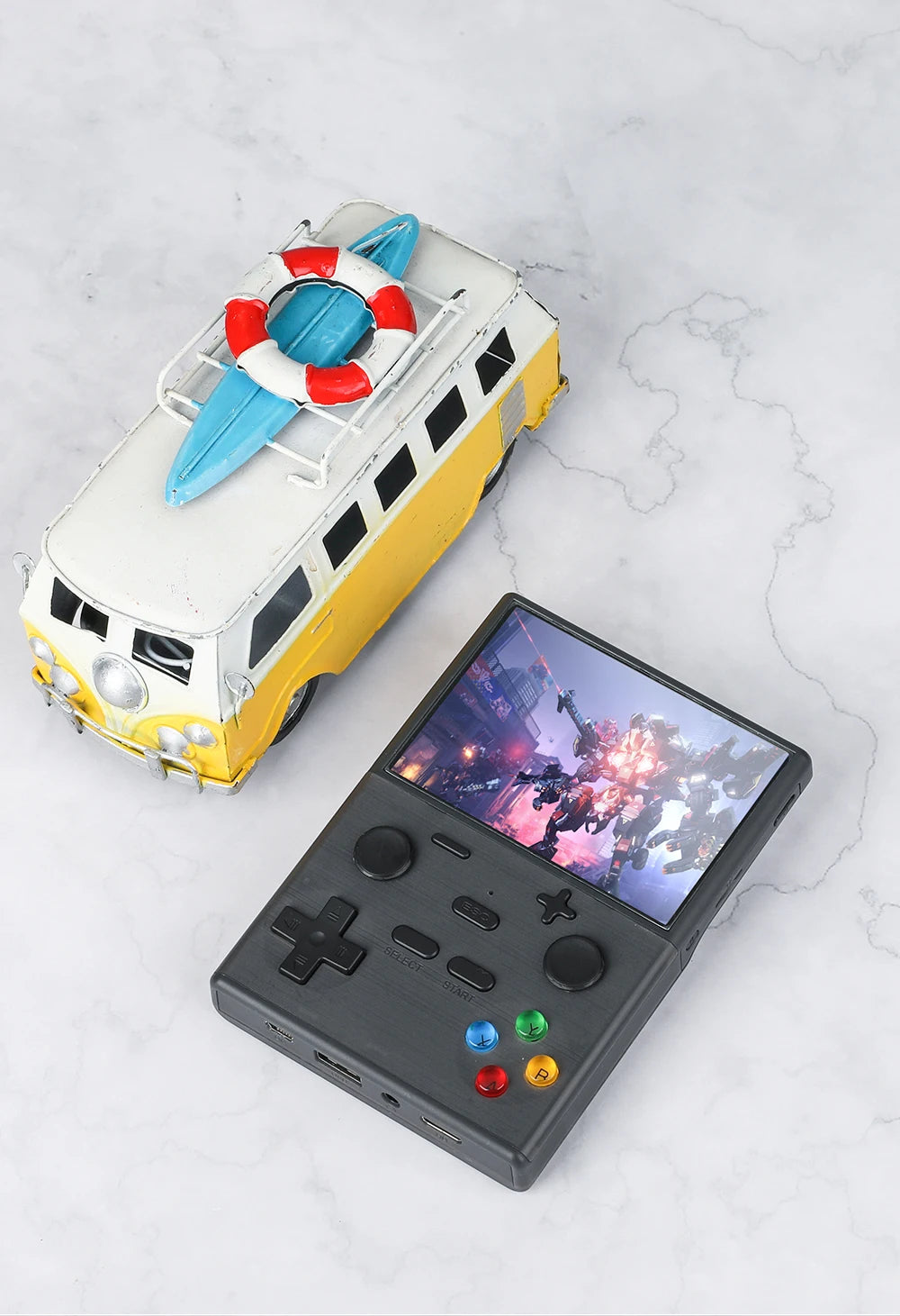 XGB35 Game Console 40000+Games 3.5'' Hd screen Wireless dual controller, two-player battle Play games on TV  Linux System