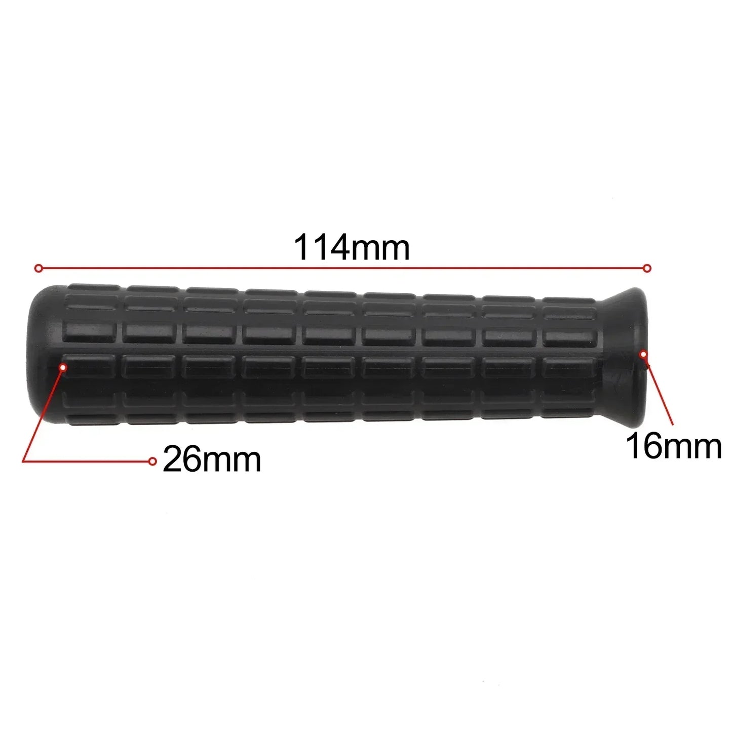 2pcs Wheelbarrow Handles Rubber Round Tubes Anti-Skid Shock Absorption Universal Weatherproof Replacement Handle Cover 12-32mm