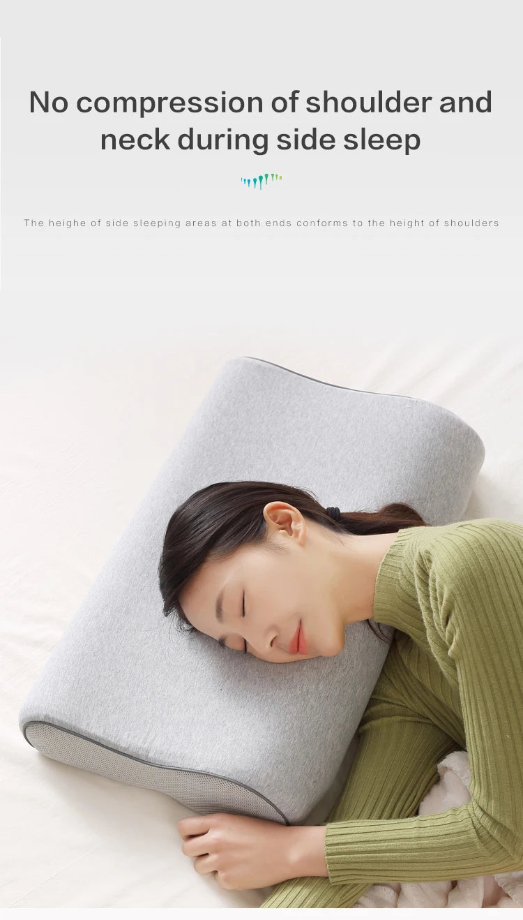 Orthopedic Memory Foam Pillow Neck Protection Slow Rebound Memory Pillow Wave Curve Shape Health Cervical Neck