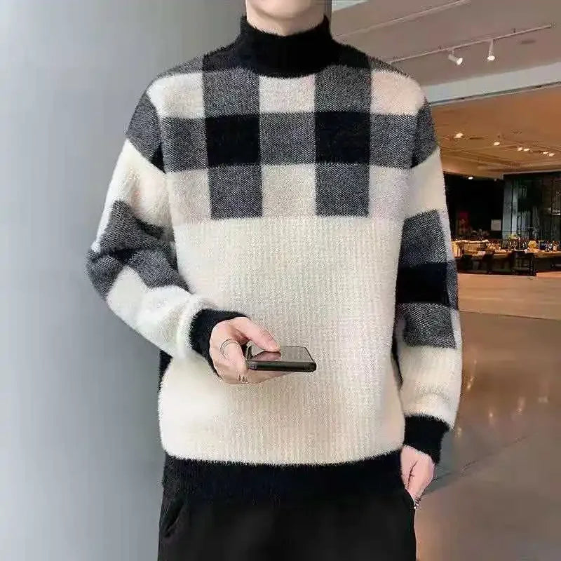 Pullovers Male Long Sleeve Autumnr and Winter Korean Style Knitwear Harajuku Clothing Deals 2025 Y2k Top Men's Knit Sweater