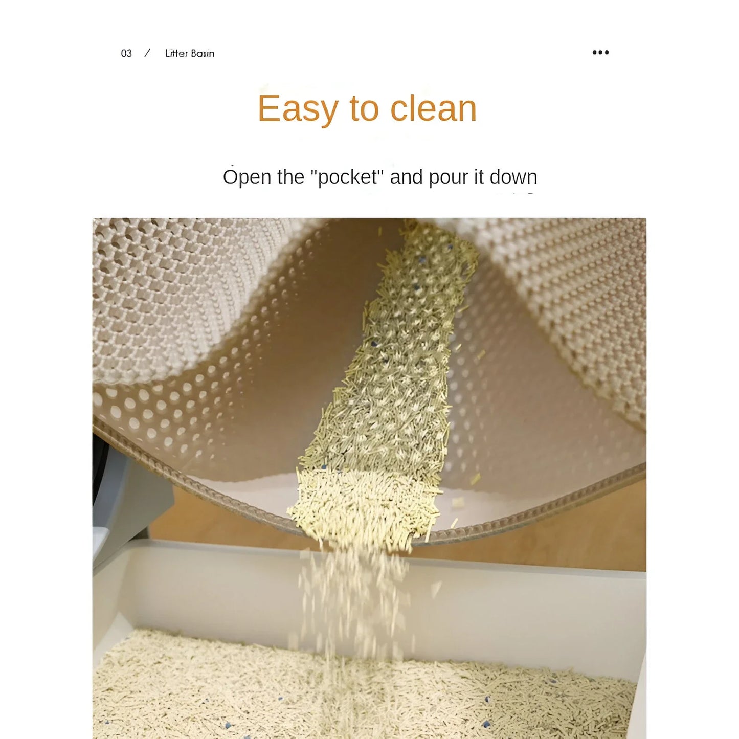 90X60CM Cat Litter Mat Waterproof Double Layer Pet Litter Box Mat Pet Toilet Cat Mat Nonslip Sand Cat Washable Mat Pet Clean