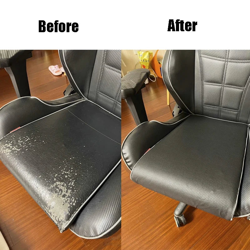 Self-Adhesive Faux Leather Repair Patch Breathable Perforated Leather Repair Sticker for Furniture Sofas Car Seats Office Chairs