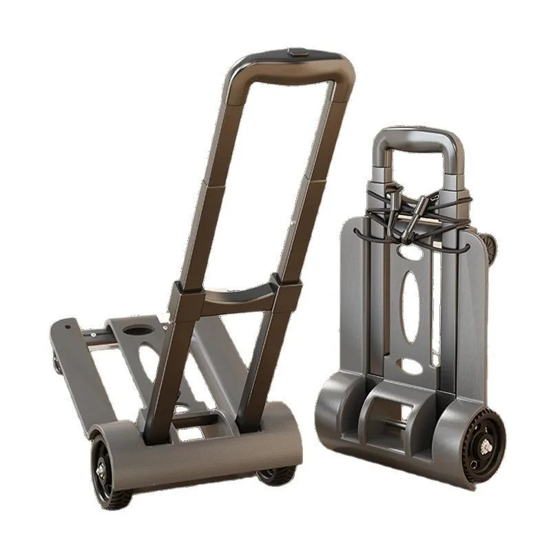 Wheel Trolley folding luggage trolley Folding Hand Truck Barrow Cart Travel Luggage Shopping Cart Portable Home Use Cart
