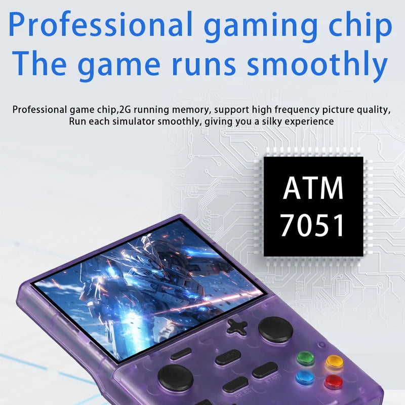 XGB35 Game Console 40000+Games 3.5'' Hd screen Wireless dual controller, two-player battle Play games on TV  Linux System