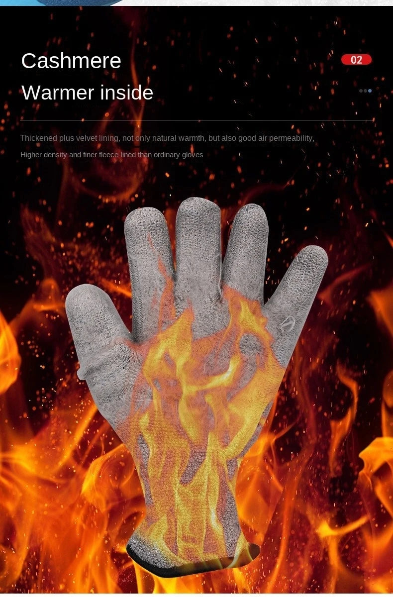 Winter Work Gloves 100% Waterproof Freezer Gloves for Outdoor Cold Weather Keep Warm for Shoveling Snow,Ice Fishing