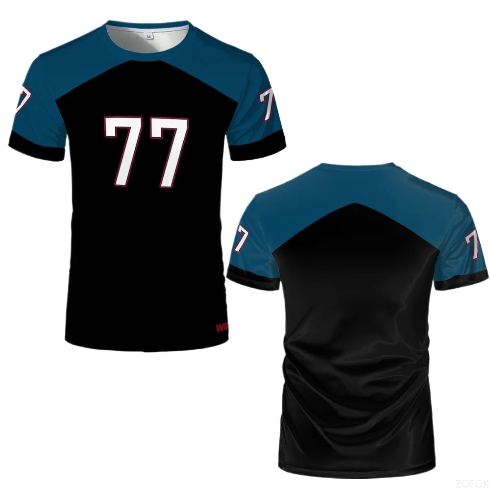 Jersey 90 Minute Mm9 Men's Street Wear 3d Printed Quick Drying Breathable T-shirt Children's 3d Round Neck Short Sleeve Top