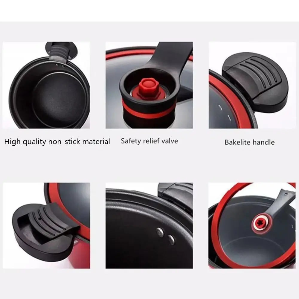 Pressure Cooker 3.5L Soup Meat Pot Rice Cooker Gas Stove Micro Pressure Cooker Stew Pot Non-Stick Cooking Pots Kitchenware