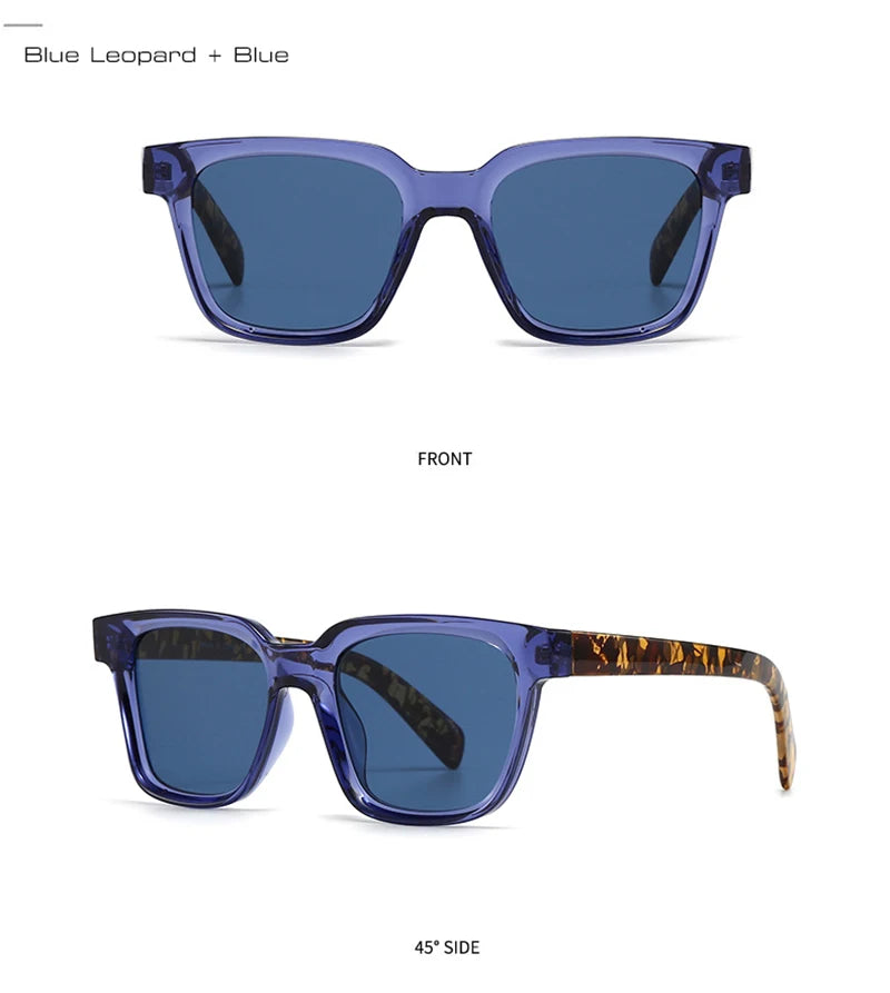 SHAUNA Retro Square Sunglasses Women Shades UV400 Fashion Men Trending Sun Glasses