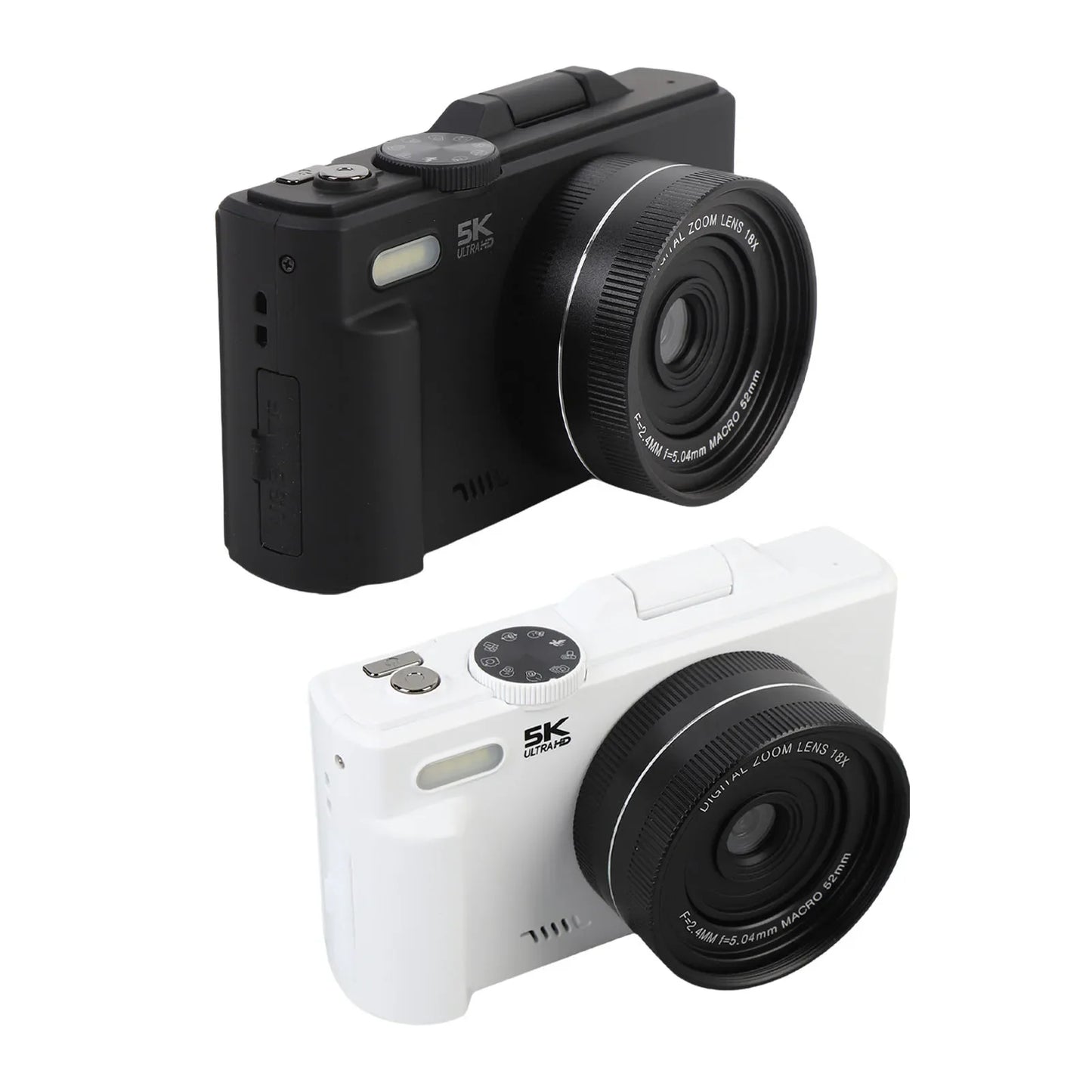 5K HD WiFi Digital Camera Portable 18XAF Autofocus High Definition 3 Inch  Screen 5K Digital Camera for Photography and Video