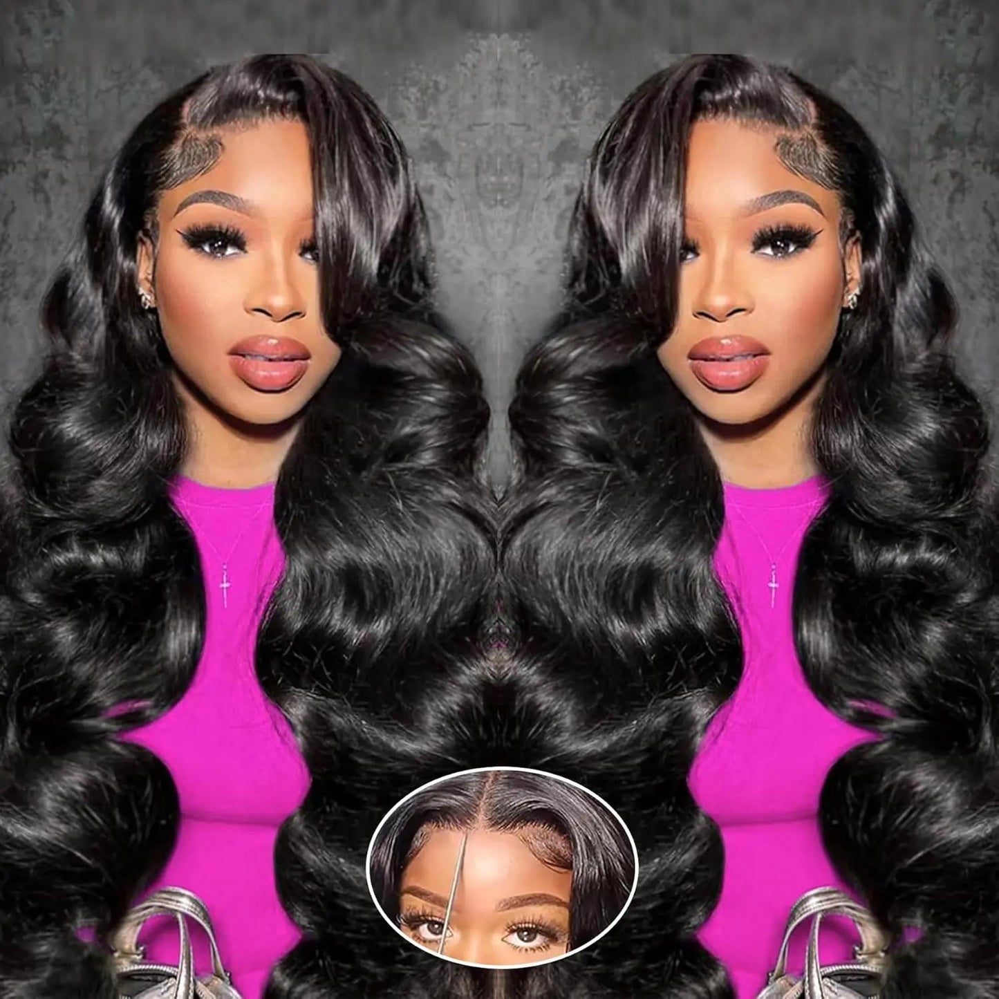 180 Density 36 38Inch Wig Human Hair For Women 13x4 Body Wave Lace Front Wig 13x6 Body Wave Lace Frontal Wig Brazilian Hair