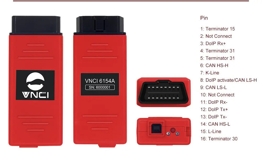 2025 VNCI6154 OD1S 25.0.1 Support CAN FD DoIP Protocol Original Driver Cover All Models 6154 OBD2 Diagnostic Tools ForAUDI ForVW