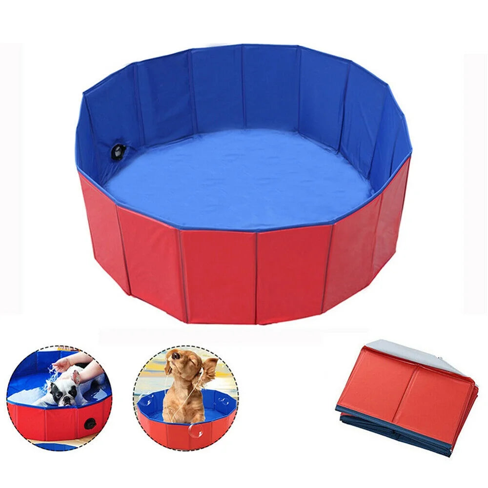 Foldable Dog Swimming Pool Bathing Tub for Small Dogs PVC Pet Pool Indoor Outdoor Wash Bathtub Pet Accessories