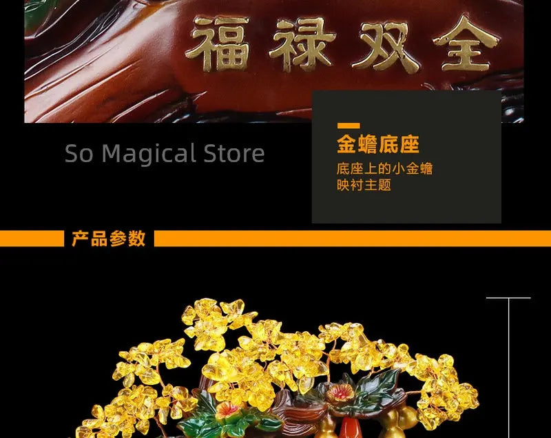 Gourd Ornament Table Decorations Home Bring Good Luck Fortune Living Room Feng Shui With Bring Wealth Gift