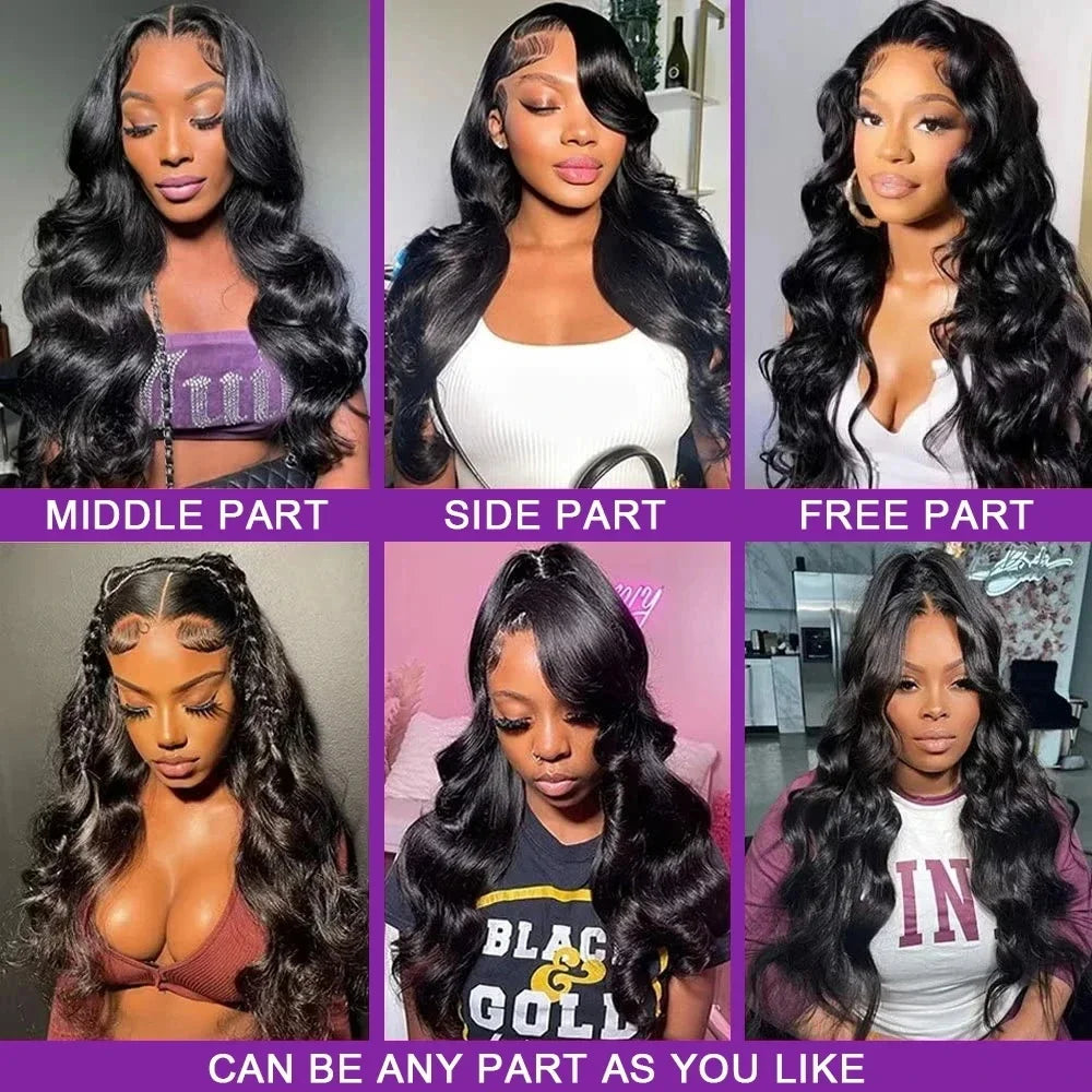 180 Density 36 38Inch Wig Human Hair For Women 13x4 Body Wave Lace Front Wig 13x6 Body Wave Lace Frontal Wig Brazilian Hair