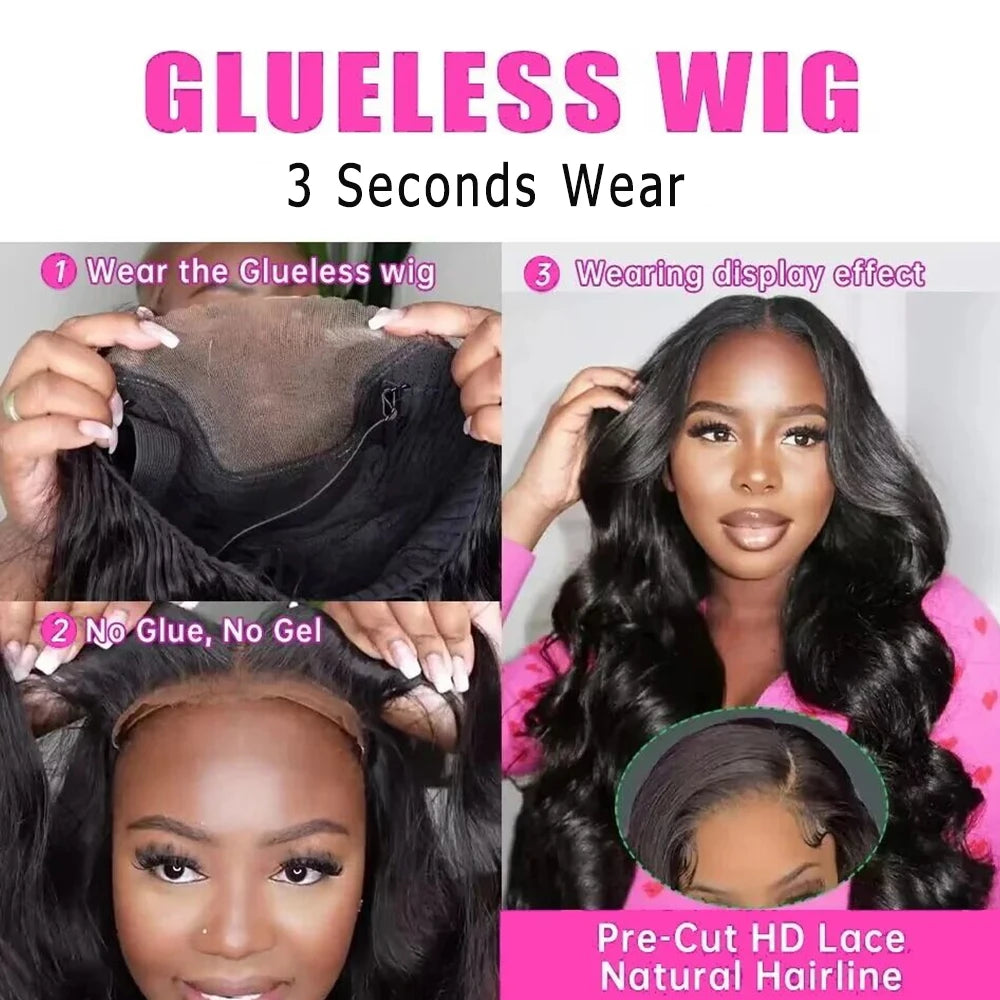 180 Density 36 38Inch Wig Human Hair For Women 13x4 Body Wave Lace Front Wig 13x6 Body Wave Lace Frontal Wig Brazilian Hair