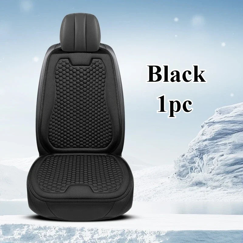 Breathable Comfortable Summer Cool Ice Silk Car Seat Cushions with 3D Spherical Protrusions Soft for Most Cars