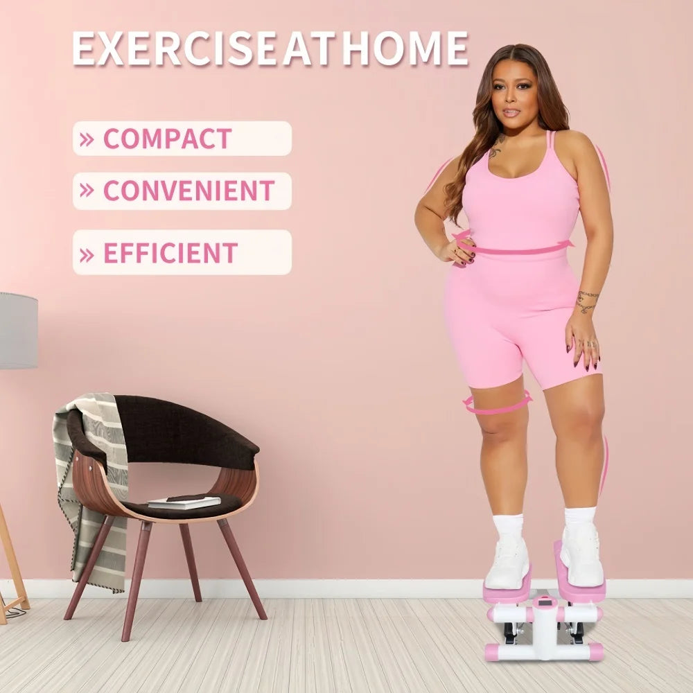 Mini Steppers for Exercise at Home, Stair Step Workout Machine, Full Body Cardio Equipment