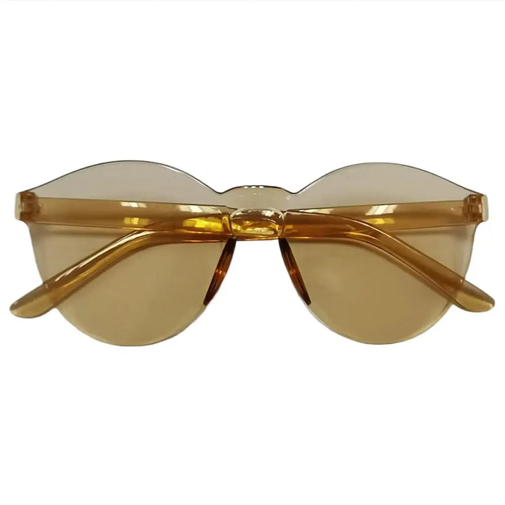 One-piece Frameless Sunglasses Women  Fashion Gradient  Sun Glasses Trending Eyewear
