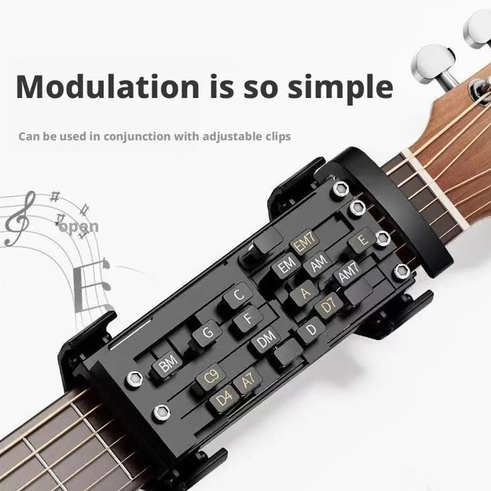 Guitar Aid Chords,Portable Guitar Learning System Teaching Beginner Trainer Practice Tools for Beginners Friends Family Adults