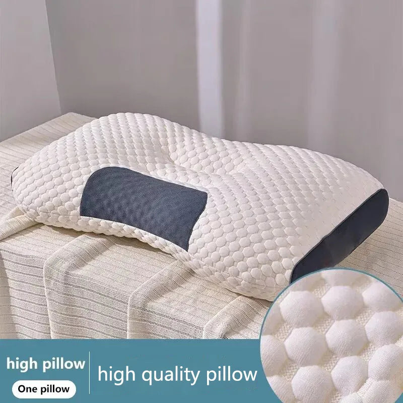 New Neck Pillow Help Sleep And Protect The Neck Cervical Orthopedic Soybean Fiber Massage Household SPA Pillow For Sleeping