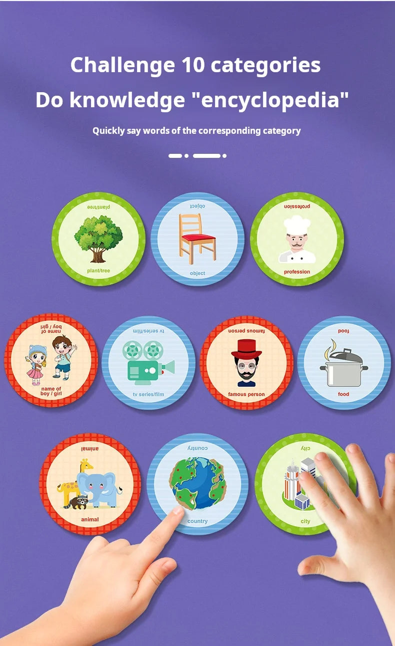 Children's Toys Spell English Word Game Card Quickly Say Words Interactive Board Game English Literacy Card
