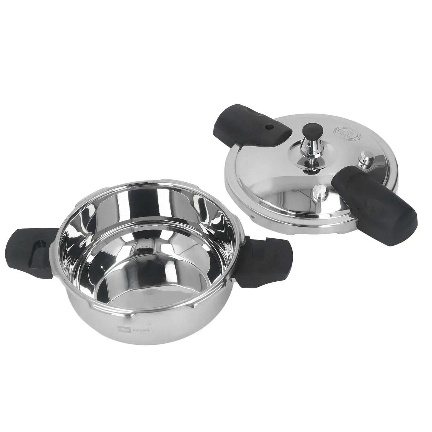 1.8L 18cm Pressure Cooker Stainless Steel  Safe Explosion Proof  Pressure Cooker Pot for Gas Stove Induction Cooker