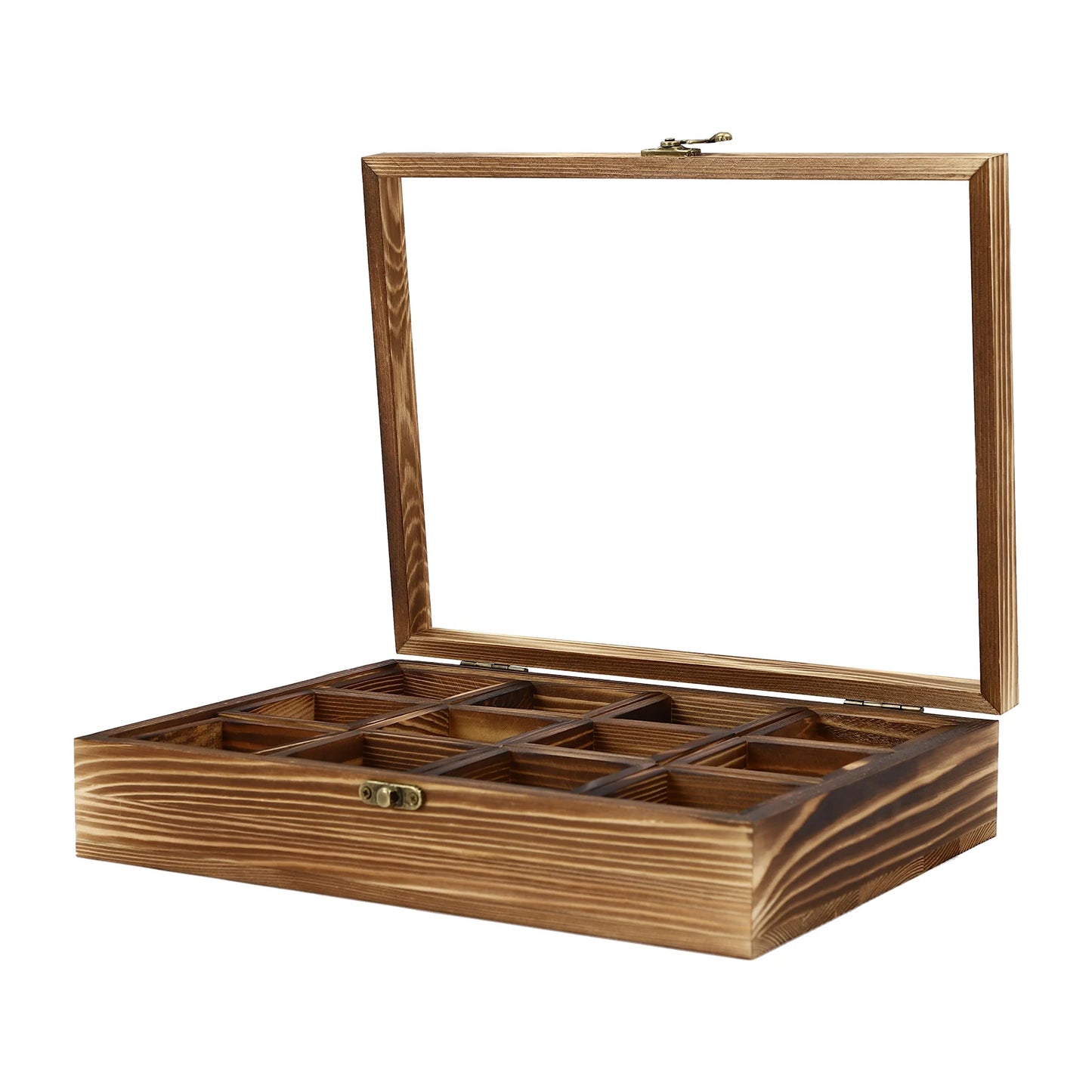 Retro Style Wooden Spice Box Wooden Spice Box with 12 Containers Storage Cans Spice Fit Box