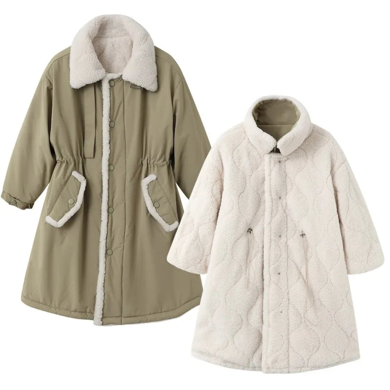 New Cotton Clothes, Thickened Warm Cotton Clothes in Autumn and Winter, Lamb Wool Workwear Coat, Warm Coat