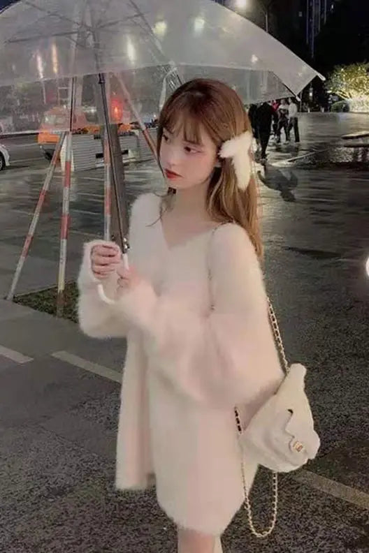 Pullovers Women Tender Loose Harajuku Chic Stylish Femme Korean Style Student Soft Elegant Aesthetic All-match Friends Casual