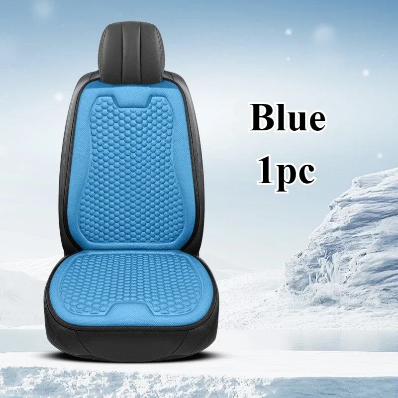 Breathable Comfortable Summer Cool Ice Silk Car Seat Cushions with 3D Spherical Protrusions Soft for Most Cars