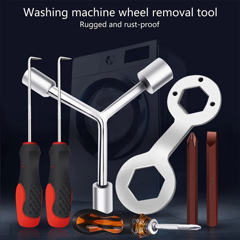 Washing Machines Screw Disassembly Repair Socket Wrench Washing Machines Special Tool Drag Hook Inner Maintenance saving Tool