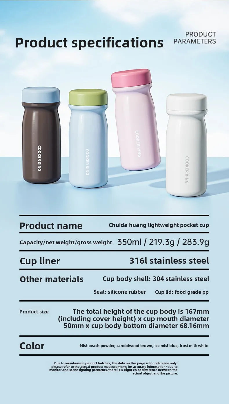 COOKER KING Leakproof Thermos for Travel Commuting Office Use Keep Your Beverages at Desired Temperature Stainless Stee