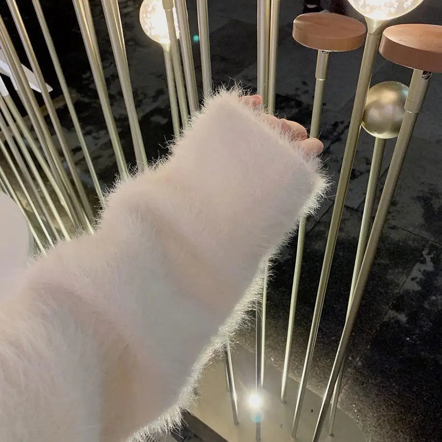 Pullovers Women Tender Loose Harajuku Chic Stylish Femme Korean Style Student Soft Elegant Aesthetic All-match Friends Casual