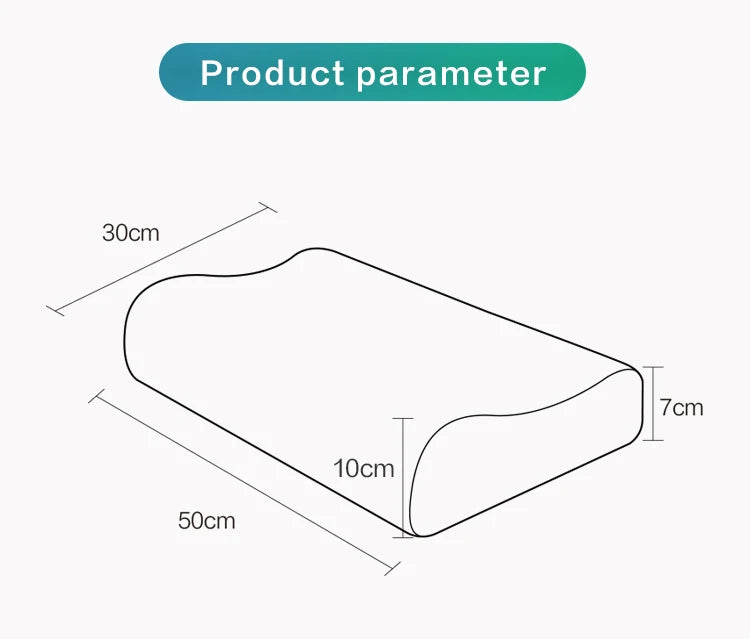 Orthopedic Memory Foam Pillow Neck Protection Slow Rebound Memory Pillow Wave Curve Shape Health Cervical Neck