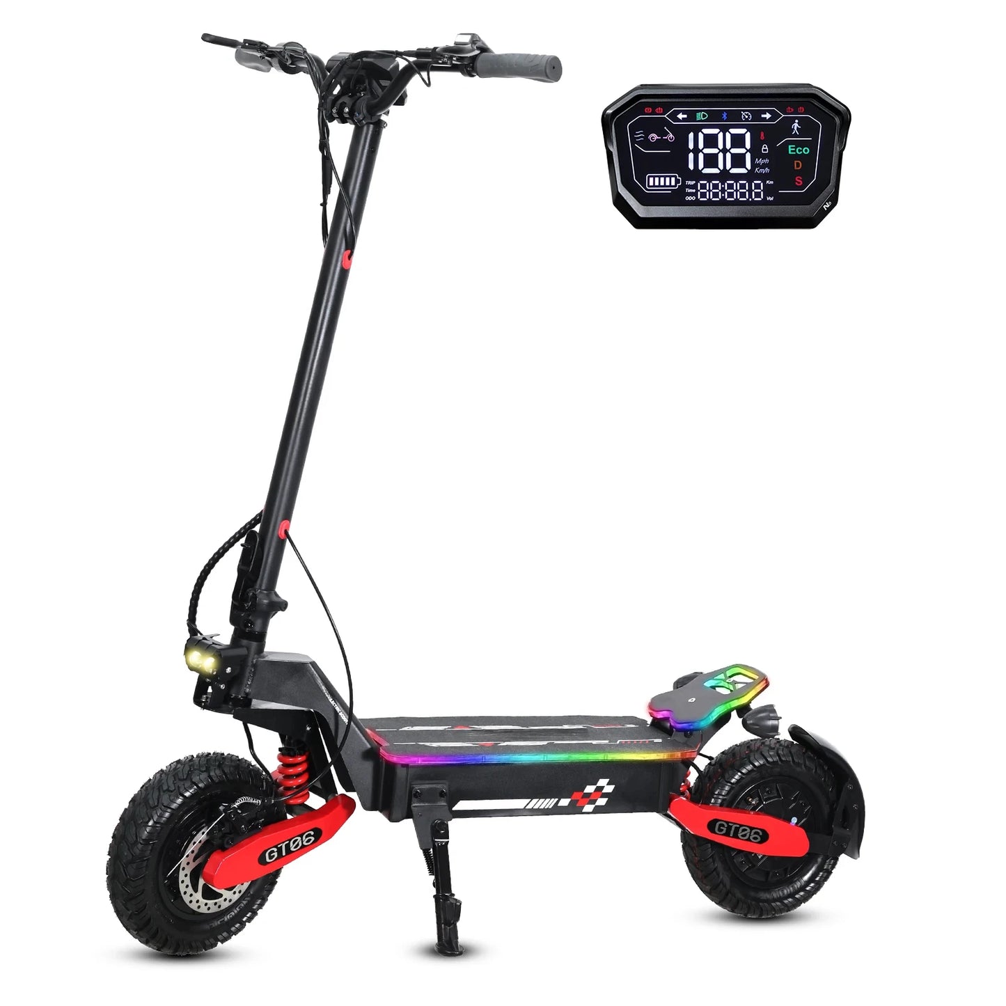 New Electric Scooter - 1200W Motor, 50KM/H Speed, 48V Battery, 65KM Range, LED Display, 11-Inch Off-Road E-Scooter for Adults