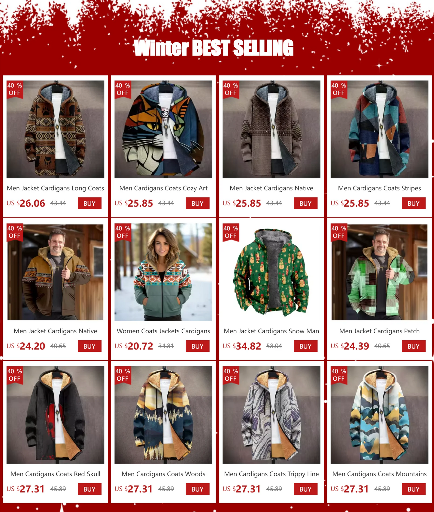 Men Cardigans Coats Black White Texture Printed Plush Thick Winter Abstract Art Graphics Jackets Casual Streetwear Clothing