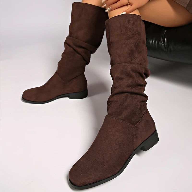 Boots Women's High Boots For Winter Shoes Woman Heels Botas Mujer New High Knee Boots Women Luxury Long Winter Footwear Snow