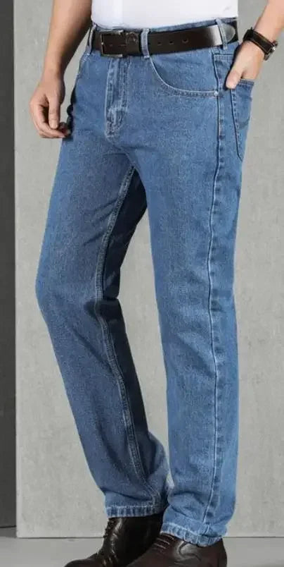Jeans for Men Work Wear Male Cowboy Pants 2025 Fashion Trousers High Quality Original Classic Straight with Pockets New in Baggy