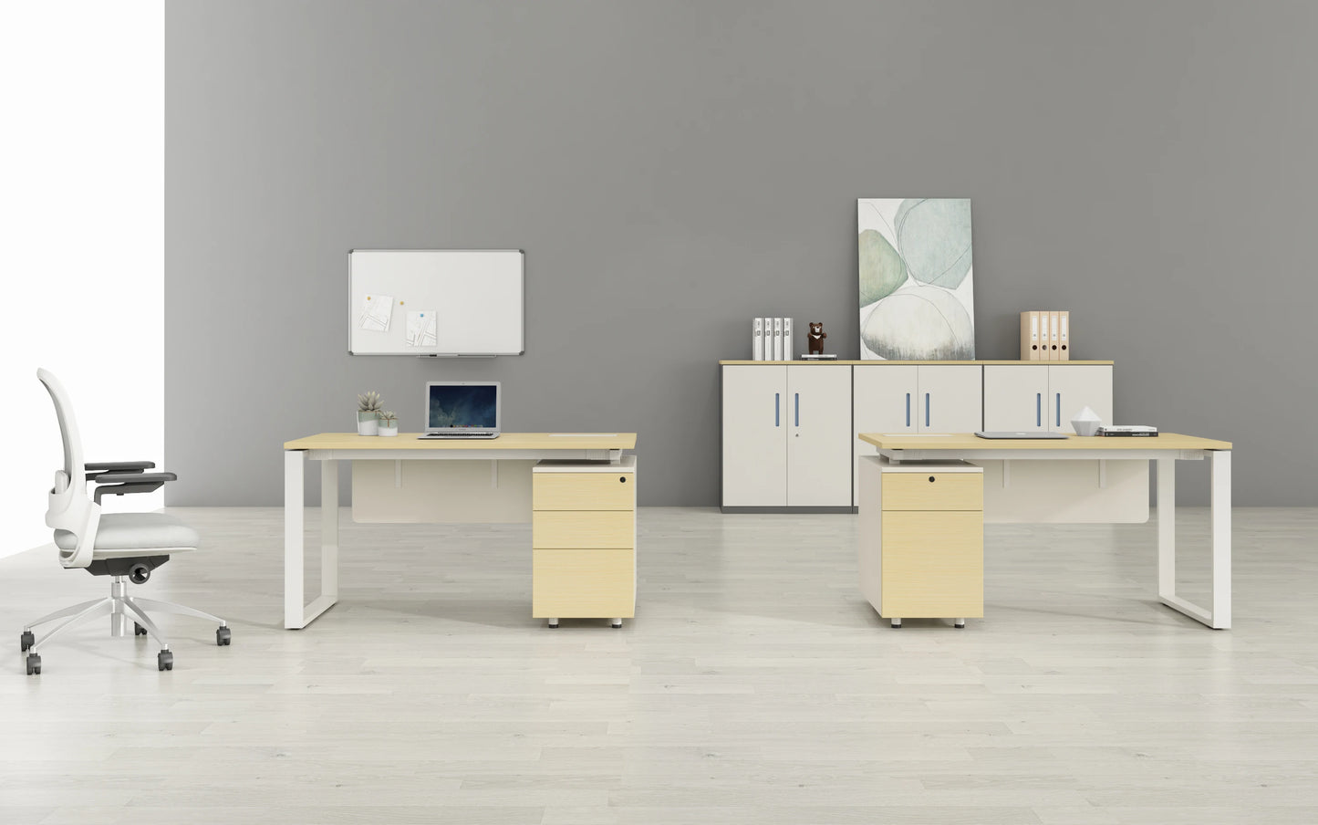 Modern Pc Laptop  Working Table Executive Office Desk With Cabinet Single Computer Desk for Office