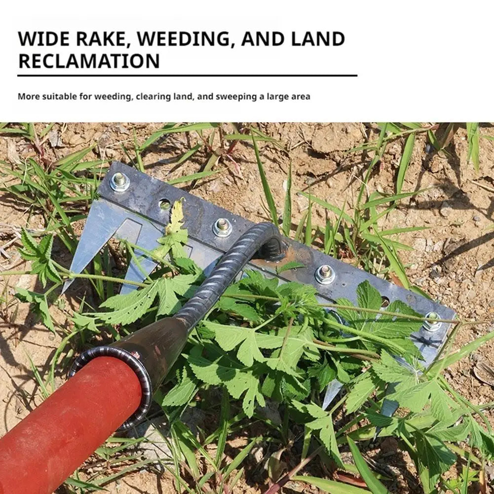 5/6/7/8 Garden Hoe Weeding Tool Digging Wild Vegetables Weeding Loosening Soil Agricultural Farm Tools Menggang Rake