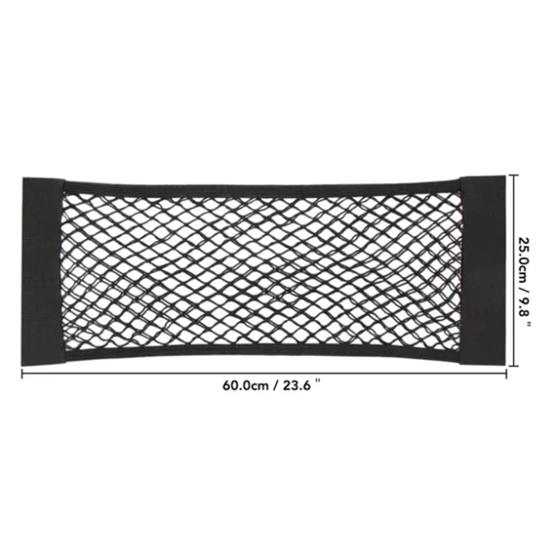 Car Back Rear Trunk Seat Elastic String Net Magic Sticker Storage Box Organizer In the Trunk Auto Accesorios Interior Car Gadget